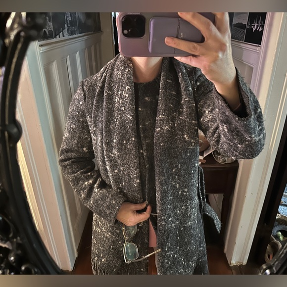 Cole Haan Signature Wool Blend Coat w/Scarf Collar Sz S - Picture 12 of 12